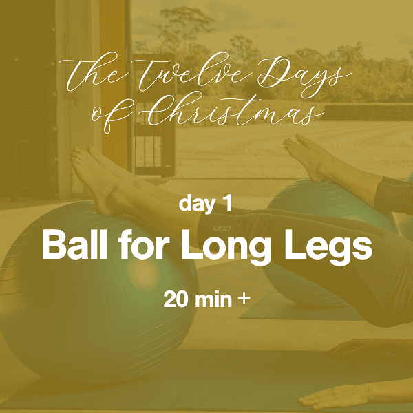 The 12 Days of Christmas: Day 1 Ball for Long Legs