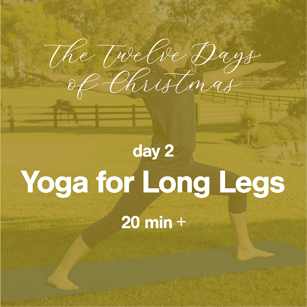The 12 Days of Christmas: Day 2 Yoga for Long Legs