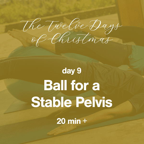 12 Days of Christmas: Day 9 Ball for a Stable Pelvis
